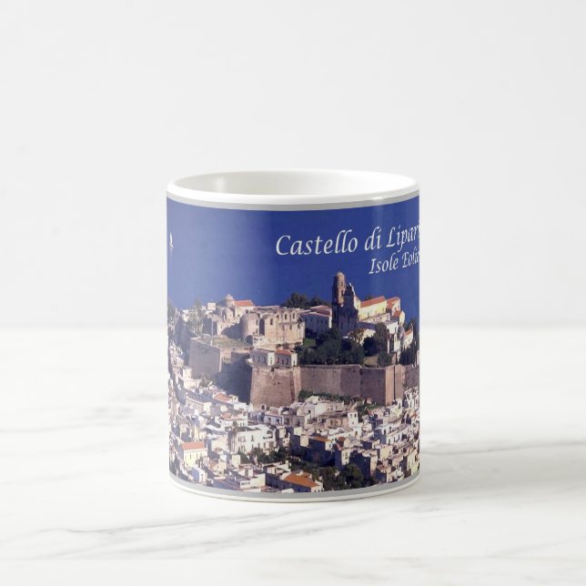 Italien - Aeoliska öarna - Lipari - Castle - Kaffemugg (Center)