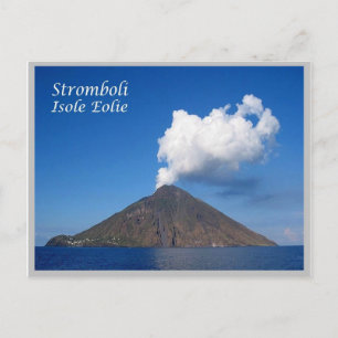 Italien - Aeoliska öarna - Stromboli Volcano - Vykort