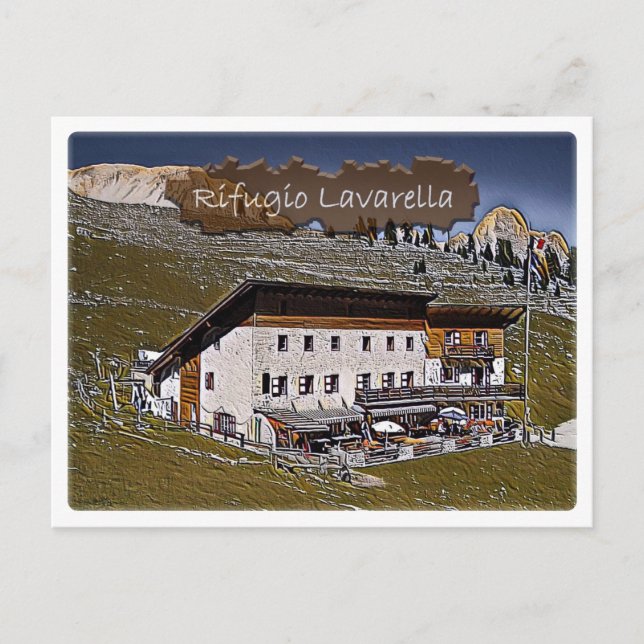 Italien - alphydda Lavarella - Dolomiti - Vykort (Framsida)