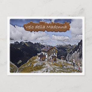 Italien - alpine hut Velo della Madonna - Dolomiti Vykort