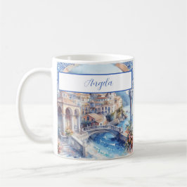 Italien Amalfi Kusten Blue Tiles Kaffemugg