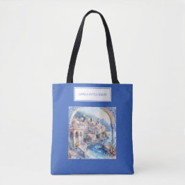 Italien Amalfi Kusten Blue Tiles Tygkasse