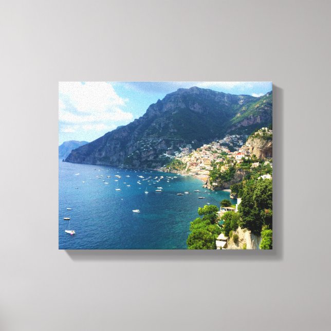 Italien Amalfi Kusten Canvastryck (Framsida)