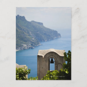 Italien, Amalfi Kusten, Ravello, Bell torn med Vykort