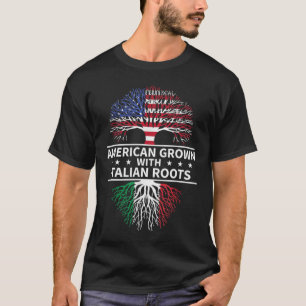 Italien American Grown Italy Roots T Shirt