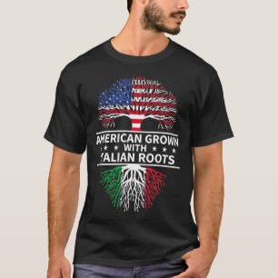 Italien American Grown Italy Roots T Shirt