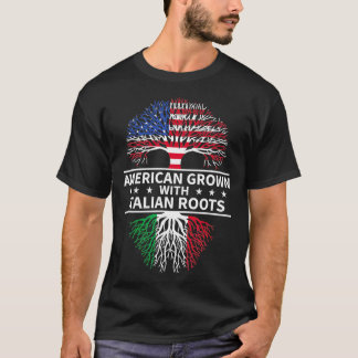 Italien American Grown Italy Roots T Shirt