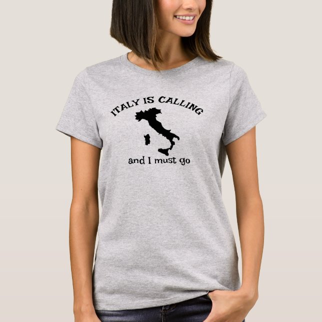 Italien anropar design T-Shirt (Framsida)