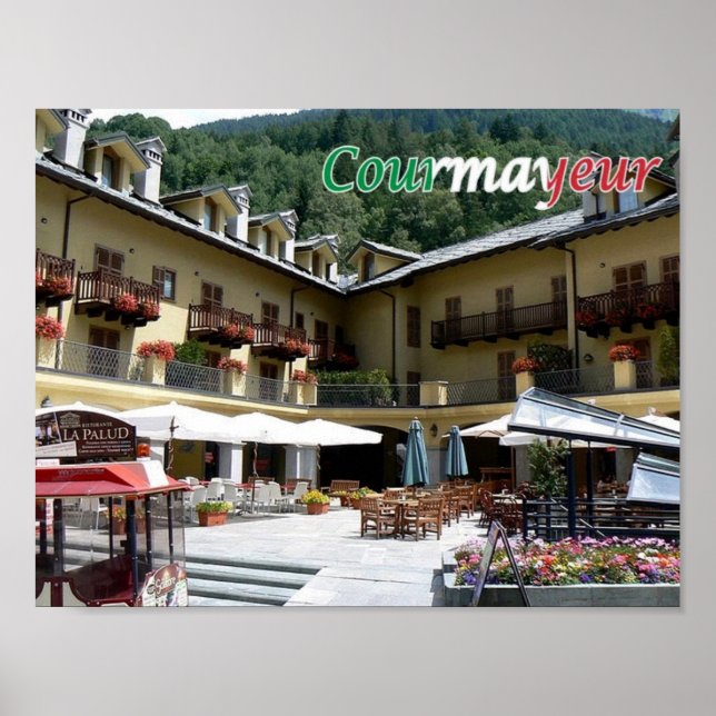 Italien - Aosta Valley - Courmayeur - Poster (Framsidan)