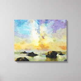 *~ Italien AP12 Beach Spiaggia delle cannelle Ital Canvastryck