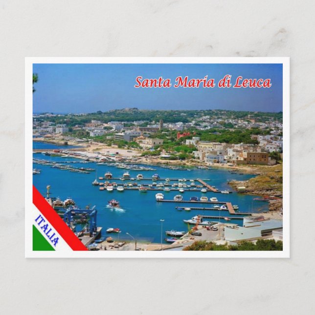 Italien - Apulia - Salento - Santa Maria di Leuca  Vykort (Framsida)