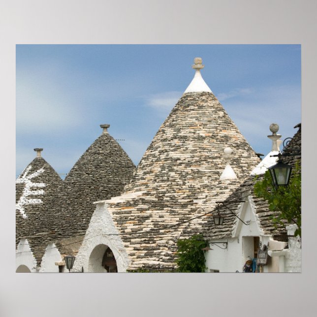 Italien, Apulien, Alberobello, Terra dei Trulli Poster (Framsidan)