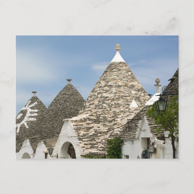 Italien, Apulien, Alberobello, Terra dei Trulli Vykort (Framsida)
