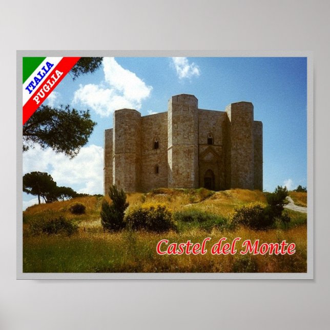Italien - Apulien - Castel del Monte - Poster (Framsidan)