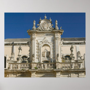 Italien, Apulien, Lecce, Piazza del Duomo, Palazzo Poster