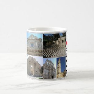 Italien - Apulien - Salento - Lecce - I Kärlek - Kaffemugg