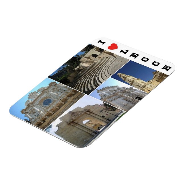 Italien - Apulien - Salento - Lecce - I Kärlek - Magnet (Vänstra Sidan)