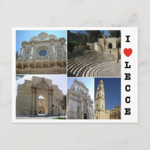Italien - Apulien - Salento - Lecce - I Kärlek - Vykort