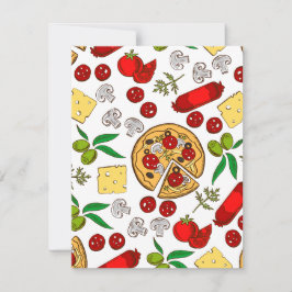 Italien är känd för sitt fantastiska cuisine julkort