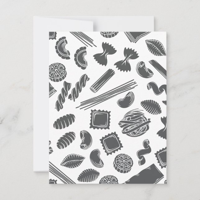 Italien är känd för sitt fantastiska cuisine julkort (Framsida)