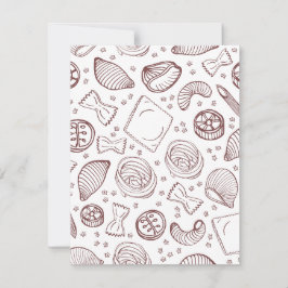 Italien är känd för sitt fantastiska cuisine julkort