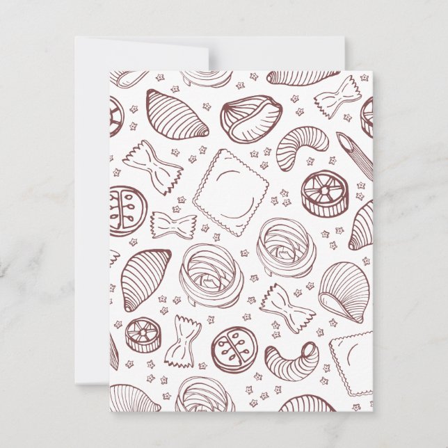 Italien är känd för sitt fantastiska cuisine julkort (Framsida)