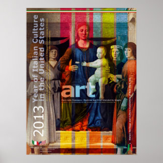 Italien Art Poster italienska kulturåret i USA
