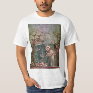 Italien, Assisi, St Francis och fåglarna T-shirt