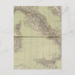 Italien Atlas Karta Vykort