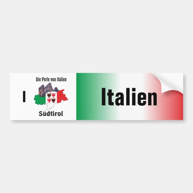 Italien - Autoaufkleber Bildekal (Framsidan)