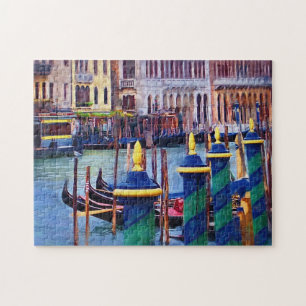 Italien av Venedig Scenia Travel Gondola Pussel