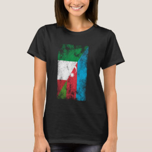 Italien Azerbajdzjan Flaggor - Azerbajdzjanska T Shirt