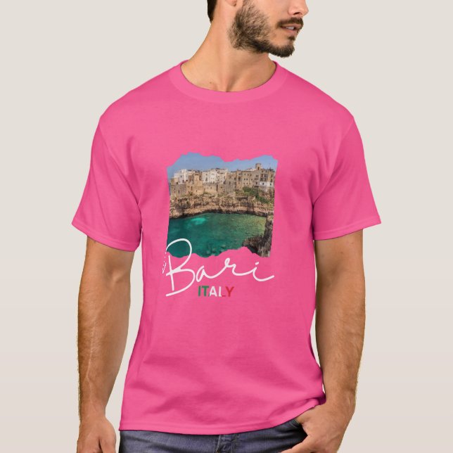 Italien Bari Souvenir Bari Italien T Shirt (Framsida)