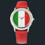 Italien Barn Watch - Flagga för Italien Armbandsur<br><div class="desc">Italien Barn Watch - Flagga av Italien är gjord av grönt,  vitt och rött linjer. Det är en underbar gåva till dem som har kärlek Italien eller ett italienskt arv. Den här designen finns också på många andra produkter som du kan välja mellan.</div>