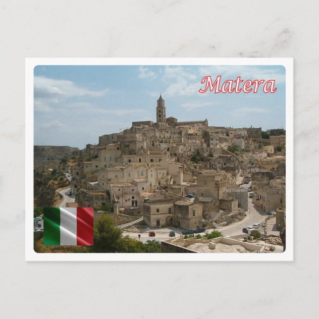Italien - Basilicata - Materas Sassi - Vykort (Framsida)