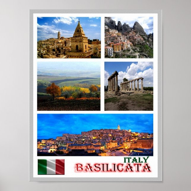 Italien - Basilicata - Mosaic - Poster (Framsidan)