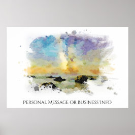 *~* Italien Beach Spiaggia delle cannelle AP12 Poster