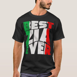 Italien Best Zia någonsin Gift Italiana Moster Kär T Shirt