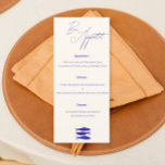 Italien Blue Fish Design Bröllop Menu Meny<br><div class="desc">Ange tonen för din italieninspirerade bröllopsmottagning med vår Blue Fish Design Bröllop Menu! Den här lysande bröllop-menyn har en charmerande blå fiskdesign, som påminner om kustens skönhet och kulinariska Italiarna. Eleganten och den pulserande designen gör att du får en liten bit stollig till din bord-inställning och kompletterar en rad olika...</div>