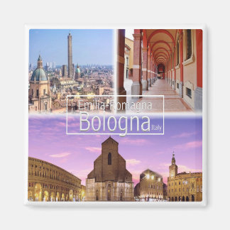 Italien BOLOGNA, Piazza Maggiore, Two Torn, Fridge Magnet