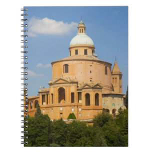 Italien, Bologna, Solig dag med Portico di San Anteckningsbok