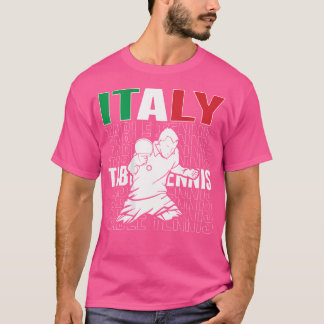 Italien Bord tennis Älskare - Support Italy Ping P T Shirt
