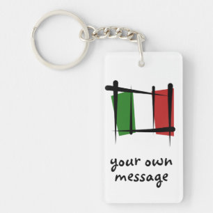 Italien borstar flagga