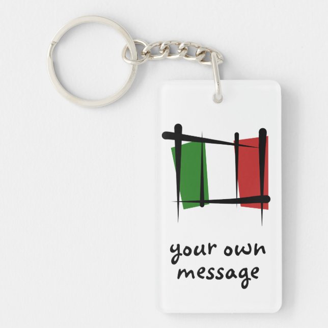 Italien borstar flagga (Framsidan)