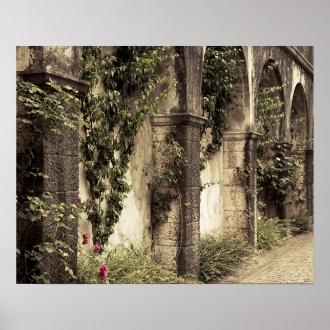 Italien, Brescia-provinsen, Gardon Riviera. Garden Poster (Framsidan)