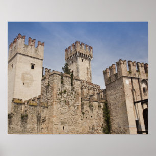 Italien, Brescia-provinsen, Sirmione. Castello 2 Poster
