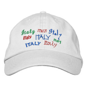 Italien Broderad Keps