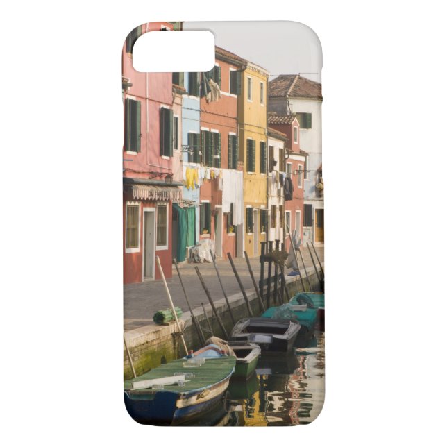 Italien, Burano. Färgbeläggningar av linje a Case-Mate iPhone Skal (Baksida)
