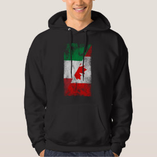 Italien Canada Flaggor - Italienska kanadensiska Hoodie