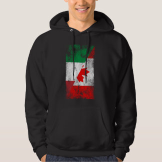 Italien Canada Flaggor - Italienska kanadensiska Hoodie